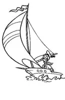 Donald Duck kleurplaat 28